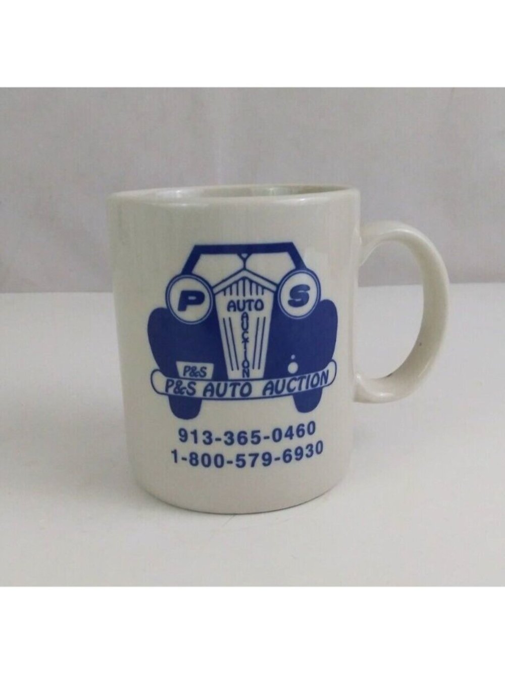 Vintage P&S Auto Auction Car Design 4" Coffee Cup